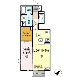 グレイスホームC棟【1階】の間取り