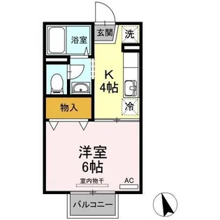 グリーンハイツ神田 B棟【1階】の間取り