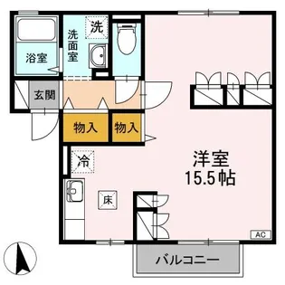 パークサイド堀南 F棟【1階】の間取り