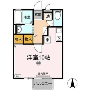 フォンテーヌ アイ【1階】の間取り