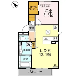 ボヌール【1階】の間取り