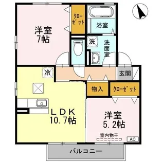 pastoral B棟【1階】の間取り