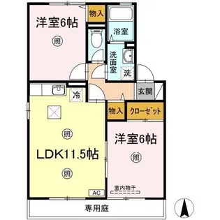 パークサイド【1階】の間取り