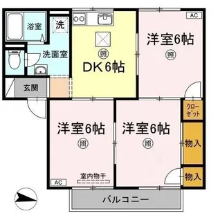 プレジール西島 A棟【1階】の間取り