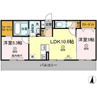 メゾンOTC【3階】の間取り