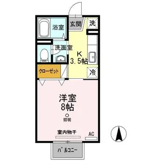 シャレード連島【2階】の間取り