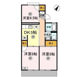 パレーシャル片山 1棟【1-102号室】の間取り