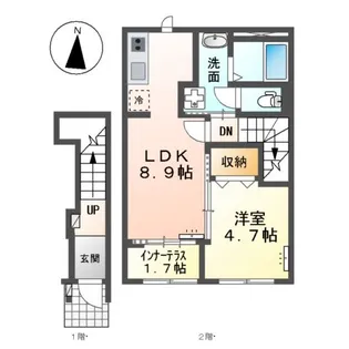 GRACE FINE (グレースファイン)【2階】の間取り