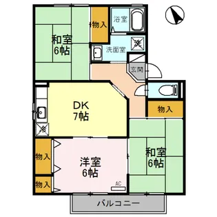 ゼフィール B棟【1階】の間取り