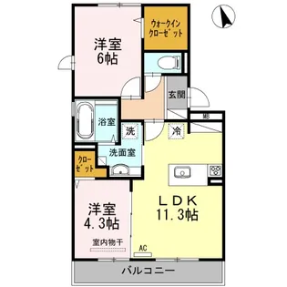 コートダジュール【3階】の間取り