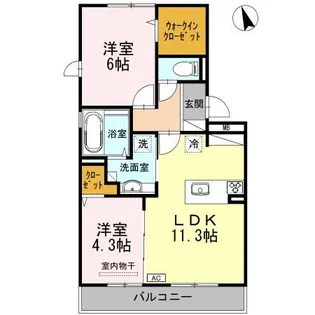 コートダジュール【2階】の間取り