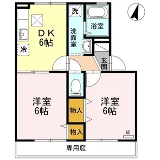 セトル福島【1階】の間取り