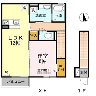 ソンリッサS【2階】の間取り