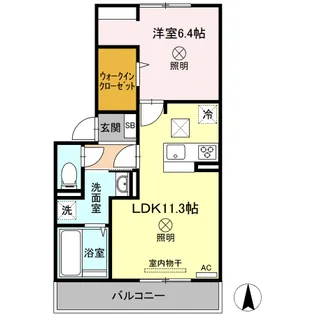 ミルト【3階】の間取り