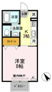 コーポジュネス B棟【2階】の間取り