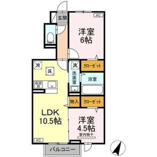 プラント C棟【1階】の間取り