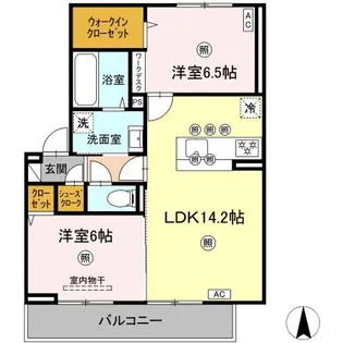 レジリエンス【3階】の間取り