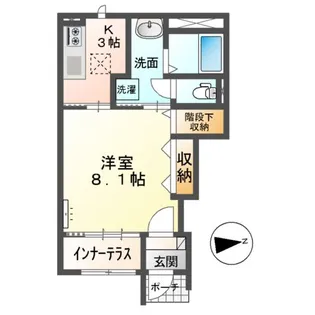 フィールドアップ横井【1階】の間取り