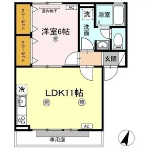 エスポワール【1階】の間取り