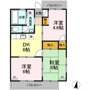 ドメスティックカーサ【2階】の間取り