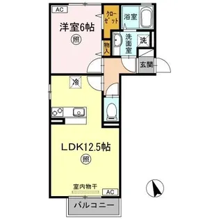 チェリーブロッサム C棟【2階】の間取り