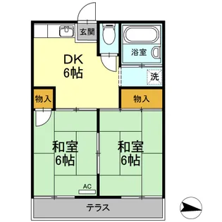 コーポ西原【102号室】の間取り