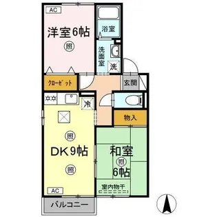 セジュール静【1階】の間取り