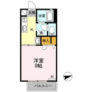 プチコーポかたおか【1階】の間取り