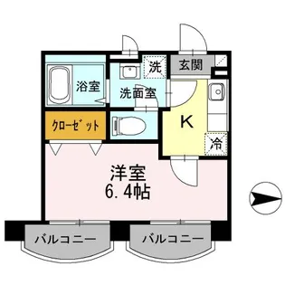 レジデンス石井【202号室】の間取り