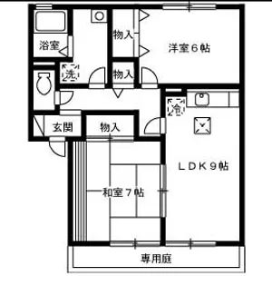 クレセント中島【105号室】の間取り