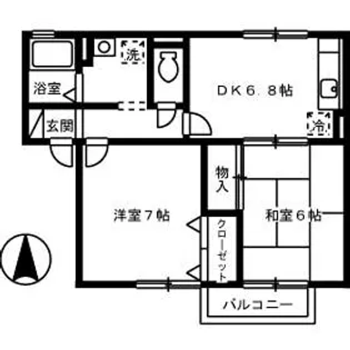 メゾン ミ・モレ【202号室】の間取り