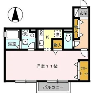 第5関ニューバリヤ【2階】の間取り