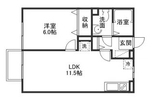 ヴィラコスモス【2階】の間取り