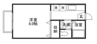 セジュール野殿【2階】の間取り
