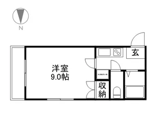 奥田西町ハイツ【4階】の間取り