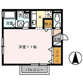 マ・メゾン福浜【201号室】の間取り