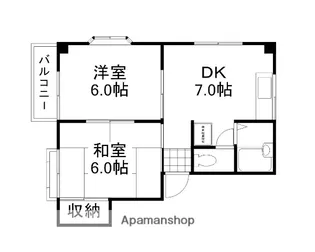 浦田コーポ【1階】の間取り