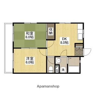 サンコーポ筒本【3階】の間取り
