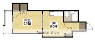 中田ビル三篠【2階】の間取り
