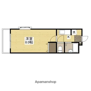 ウイング川内【1階】の間取り