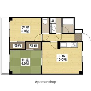 プーテゥジュール1番街【5階】の間取り