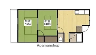 七福荘【2階】の間取り