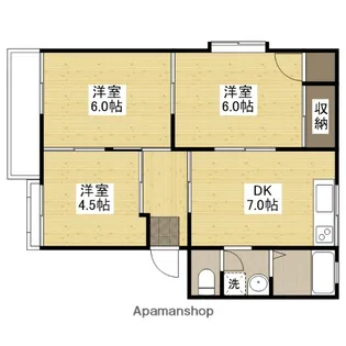 高崎ハイツ D棟【2階】の間取り