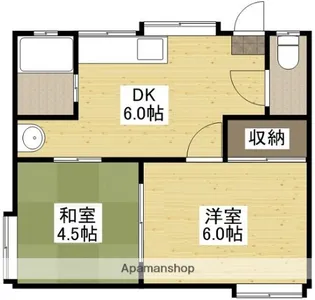 イーストハイム【1階】の間取り