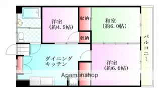 牛田翠苑【3階】の間取り