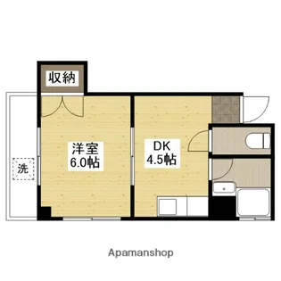 房尾本店楠木ビル【3階】の間取り
