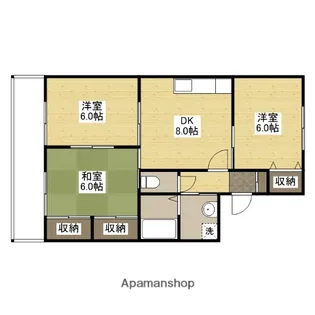 ピュアOGAWA【2階】の間取り