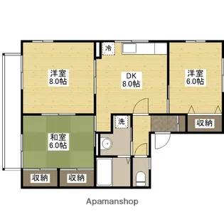 ピュアOGAWA【2階】の間取り