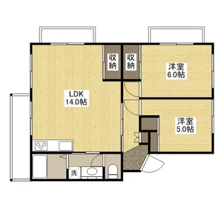 サンルビーササキ№1【3階】の間取り