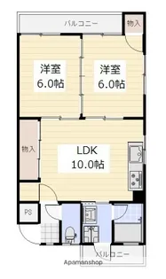 パルコパールⅡ【1階】の間取り